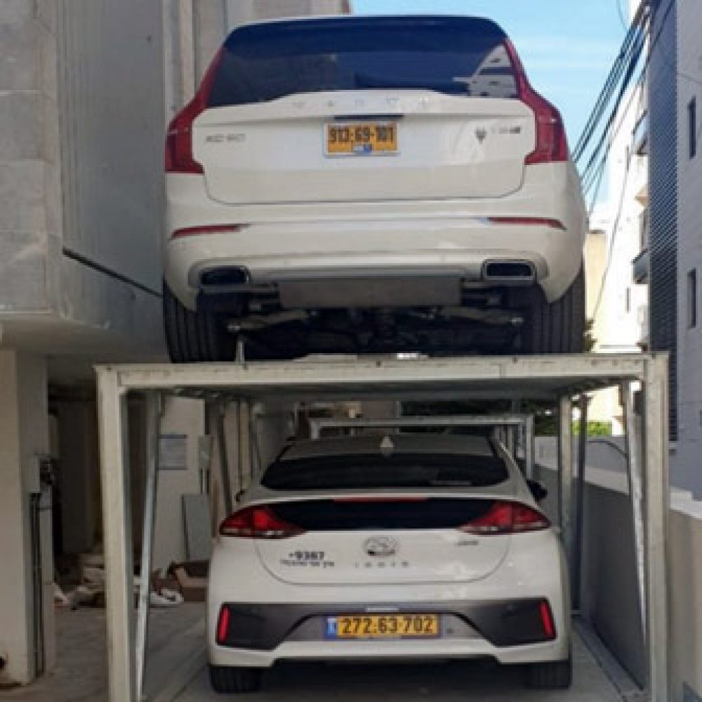 מתקן חנייה בור עומק 1 עם חניה עילית